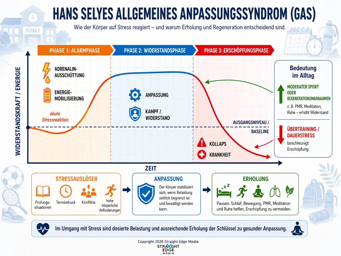 Allgemeines Anpassungssyndrom (GAS) nach Selye